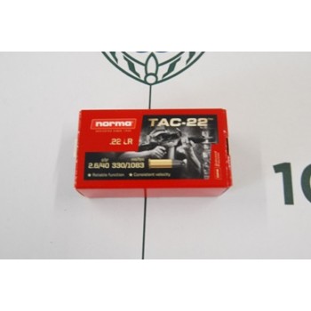 .22LR Norma TAC-22 Target - Box Of 50 .22LR Norma TAC-22 Target - Box Of 50